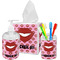 Lips (Pucker Up)  Bathroom Accessories Set (Personalized)