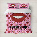Lips (Pucker Up) Duvet Cover