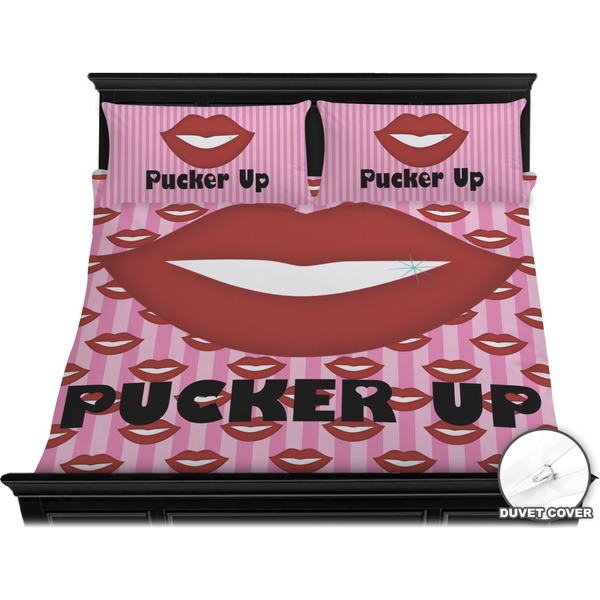 Lips (Pucker Up)  Bedding Set (King) - Duvet