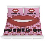 Lips (Pucker Up) Comforter Set - King