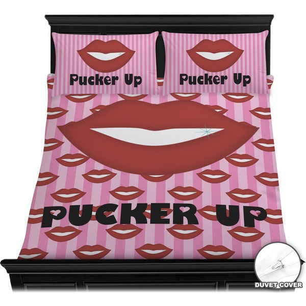 Lips (Pucker Up)  Bedding Set (Queen) - Duvet