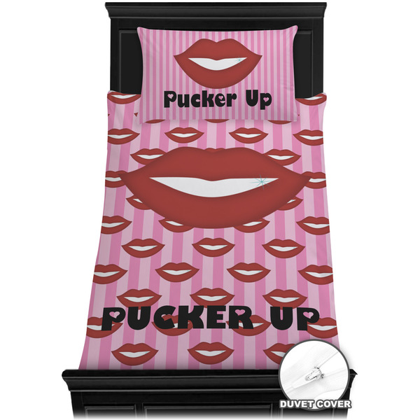 Lips (Pucker Up) Bedding Set (TwinXL) - Duvet
