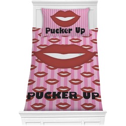Lips (Pucker Up) Comforter Set - Twin