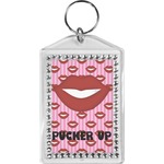 Lips (Pucker Up) Bling Keychain