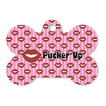 Lips (Pucker Up) Bone Shaped Dog ID Tag