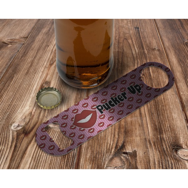 Lips (Pucker Up) Bottle Opener - In Use