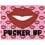 Lips (Pucker Up) Woven Fabric Placemat - Twill