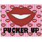 Lips (Pucker Up)  Burlap Placemat