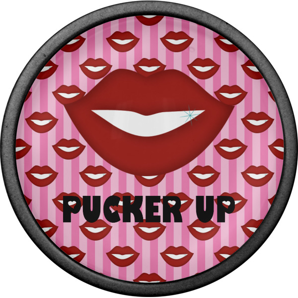 Lips (Pucker Up) Cabinet Knob - Black - Front