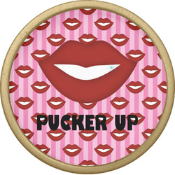 Lips (Pucker Up) Cabinet Knob - Gold