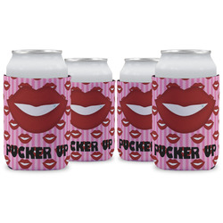 Lips (Pucker Up) Can Cooler (12 oz) - Set of 4