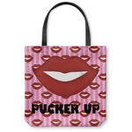 Lips (Pucker Up) Canvas Tote Bag - Medium - 16"x16"