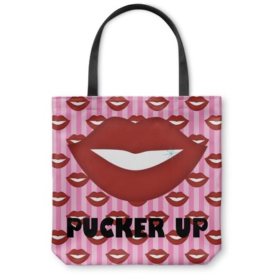 Custom Lips (Pucker Up) Canvas Tote Bag