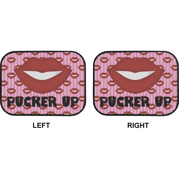 Lips (Pucker Up)  Car Floor Mats (Back Seat) (Approval)