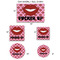 Lips (Pucker Up) Car Magnets - SIZE CHART