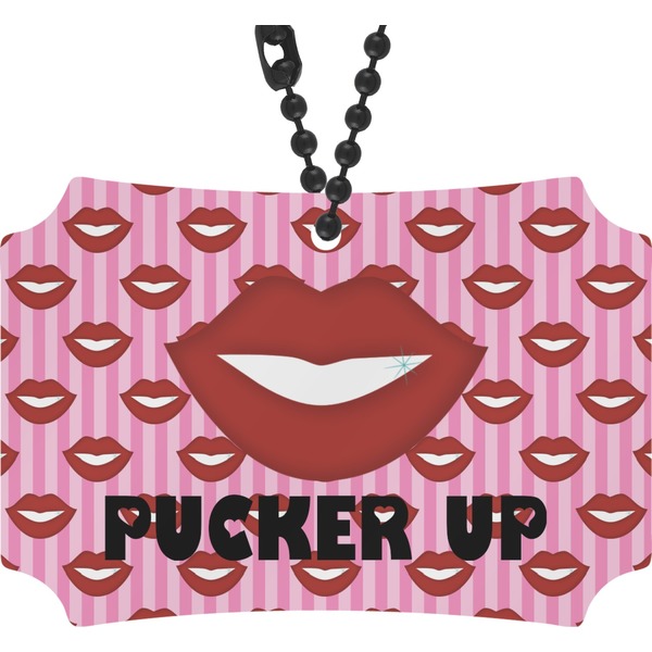 Custom Lips (Pucker Up) Rear View Mirror Ornament