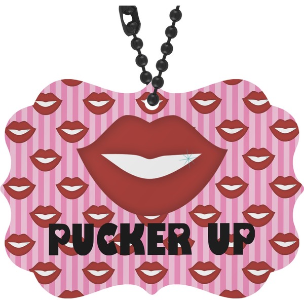 Custom Lips (Pucker Up) Rear View Mirror Decor
