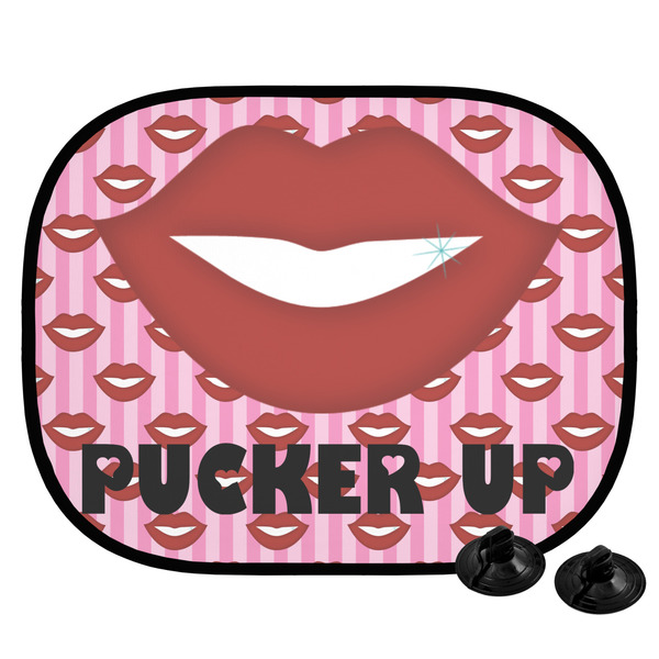 Custom Lips (Pucker Up) Car Side Window Sun Shade