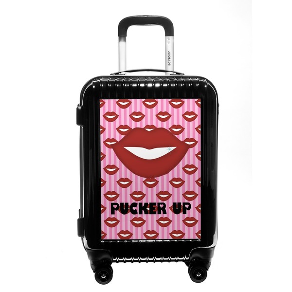 Custom Lips (Pucker Up) Carry On Hard Shell Suitcase