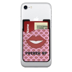 Lips (Pucker Up) 2-in-1 Cell Phone Credit Card Holder & Screen Cleaner