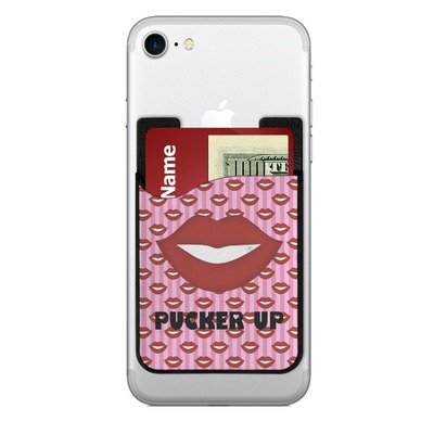 Lips (Pucker Up) 2-in-1 Cell Phone Credit Card Holder & Screen Cleaner