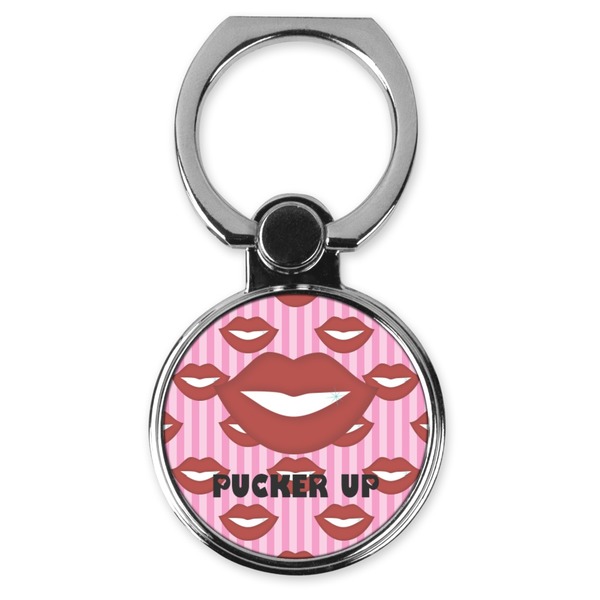 Custom Lips (Pucker Up) Cell Phone Ring Stand & Holder