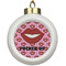 Lips (Pucker Up) Ceramic Ball Ornaments Parent