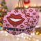 Lips (Pucker Up) Ceramic Flat Ornament - PARENT
