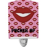 Lips (Pucker Up) Ceramic Night Light
