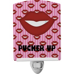 Lips (Pucker Up) Ceramic Night Light