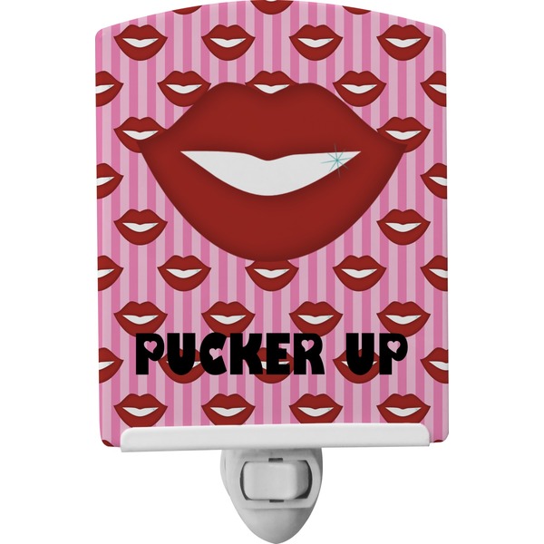 Custom Lips (Pucker Up) Ceramic Night Light