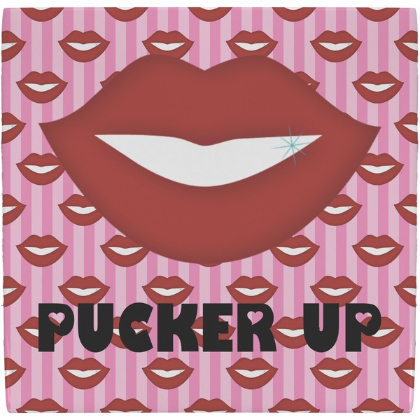 Custom Lips (Pucker Up) Ceramic Tile Hot Pad
