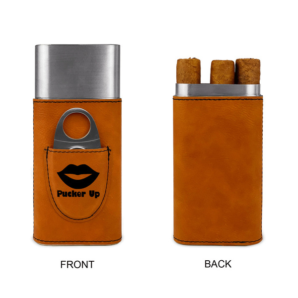 Lips (Pucker Up) Cigar Case with Cutter - Single Sided - Approval