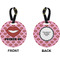 Lips (Pucker Up)  Circle Luggage Tag (Front + Back)