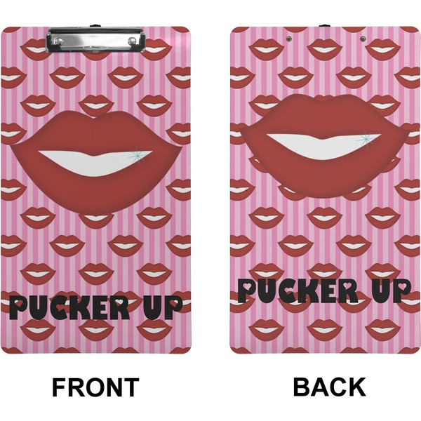 Lips (Pucker Up)  Clipboard (Legal) (Front + Back)