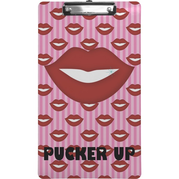 Custom Lips (Pucker Up) Clipboard (Legal Size)