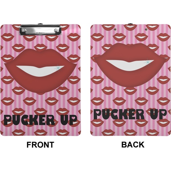 Lips (Pucker Up)  Clipboard (Letter) (Front + Back)
