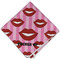 Lips (Pucker Up) Cloth Napkins - Personalized Dinner (Folded Four Corners)