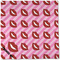 Lips (Pucker Up) Cloth Napkins - Personalized Dinner (Full Open)