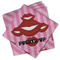 Lips (Pucker Up) Cloth Napkins - Personalized Lunch (PARENT MAIN Set of 4)