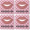 Lips (Pucker Up) Coaster Rubber Back - Apvl