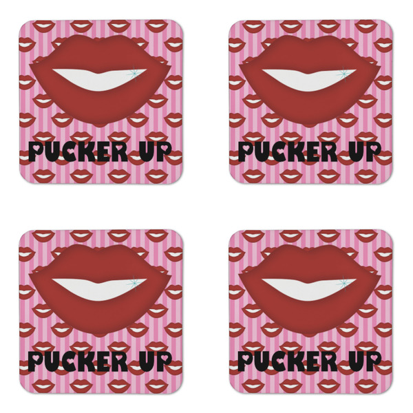 Lips (Pucker Up) Coaster Set - APPROVAL
