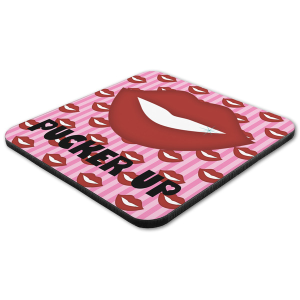 Lips (Pucker Up) Coaster Set - FLAT (one)