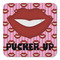 Lips (Pucker Up) Coaster Set - FRONT (one)