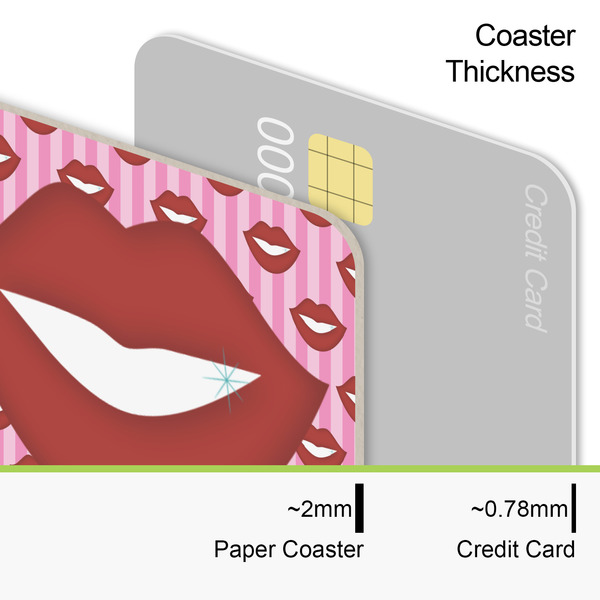 Lips (Pucker Up) Coaster Thickness