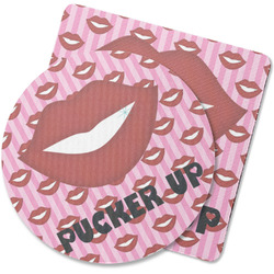 Lips (Pucker Up) Rubber Backed Coaster