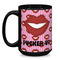 Lips (Pucker Up) Coffee Mug - 15 oz - Black