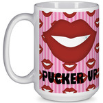 Lips (Pucker Up) 15 Oz Coffee Mug - White