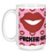 Lips (Pucker Up) Coffee Mug - 15 oz - White