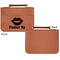 Lips (Pucker Up) Cognac Leatherette Bible Covers - Small Single Sided Apvl
